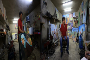 خليل غيث .. “رسام اللاجئين” الفلسطينيين في الأردن